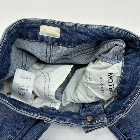 Mother Women's The Looker Groovin Skinny Minimalist Designer Jeans W25-28/L29.5 - Picture 6 of 12
